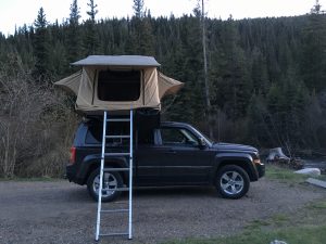 Grey Jeep Tent Side